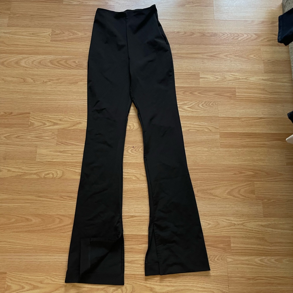 Express Black Boot-Cut Flare Pull-On Pants - Picture 5 of 5